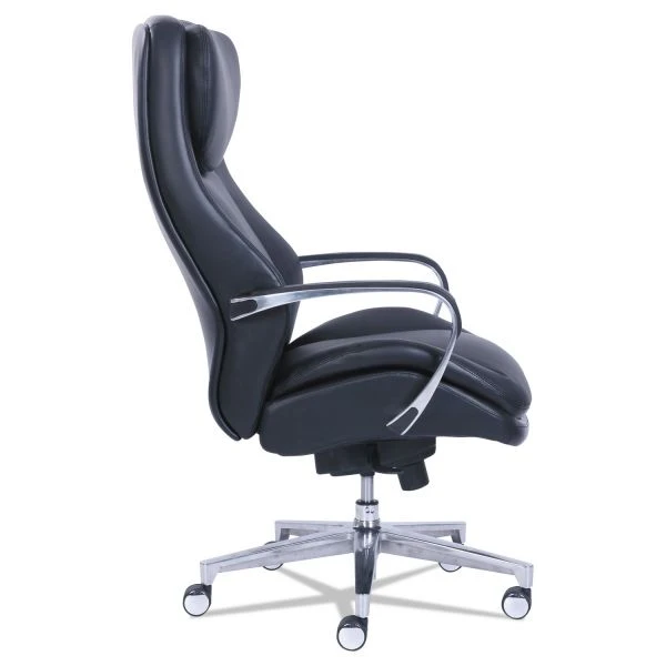 La-Z-Boy Commercial 2000 Big/Tall Executive Chair, Supports Up To 400 Lb, 20.5" To 23.5" Seat Height, Black Seat/Back, Silver Base 2 La-Z-Boy Commercial 2000 Big/Tall Executive Chair, Supports Up To 400 Lb, 20.5" To 23.5" Seat Height, Black Seat/Back, Silver Base - Image 2