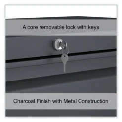 Alera Lateral File, 4 Legal/Letter/A4/A5-Size File Drawers, Charcoal, 36" X 18.63" X 52.5" -office furniture sale 879ca03ee2aed06703ac6bfef18bdc5e76