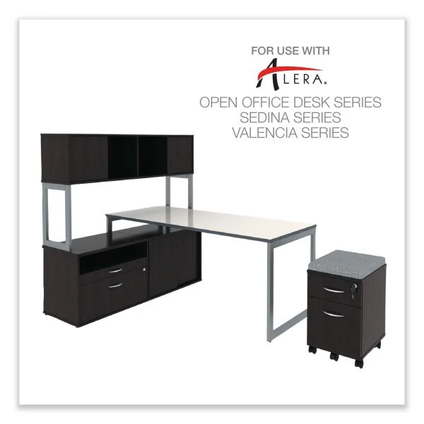 Alera Open Office Desk Series Low File Cabinet Credenza, 2-Drawer: Pencil/File,Legal/Letter,1 Shelf,Espresso,29.5x19.13x22.88 7 Alera Open Office Desk Series Low File Cabinet Credenza, 2-Drawer: Pencil/File,Legal/Letter,1 Shelf,Espresso,29.5x19.13x22.88 - Image 7