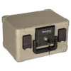 SureSeal By FireKing Fire And Waterproof Chest, 0.15 Cu Ft, 12.2w X 9.8d X 7.3h, Taupe