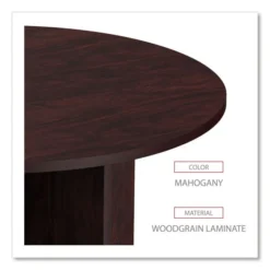 Alera Valencia Round Conference Table With Legs, 42" Diameter X 29.5h, Mahogany -office furniture sale 8925c8d9996242a0fe82e4ff19bde7da34