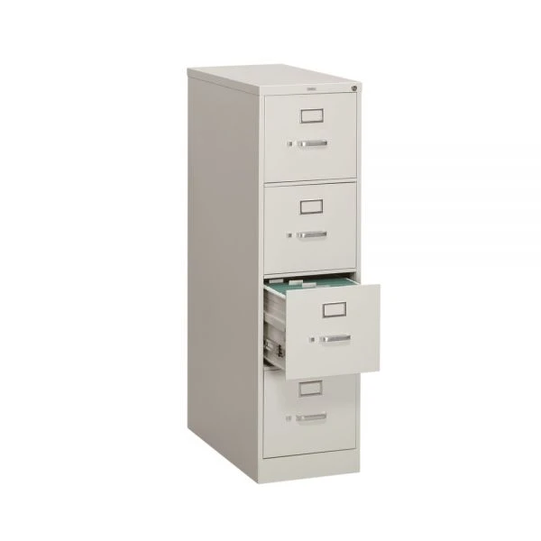 HON 310 Series 4-Drawer Vertical Metal File Cabinet, Letter, 52" Height, Full-Suspension, Light Gray 2 HON 310 Series 4-Drawer Vertical Metal File Cabinet, Letter, 52" Height, Full-Suspension, Light Gray - Image 2