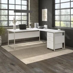 Bush Business Furniture Hybrid 72W X 36D L Shaped Table Desk With 3 Drawer Mobile File Cabinet In White 15 Bush Business Furniture Hybrid 72W X 36D L Shaped Table Desk With 3 Drawer Mobile File Cabinet In White -office furniture sale 895fb2f6f868df73eb3a57b26df1d9463e