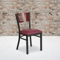 Flash Furniture HERCULES Series Decorative Slat Back Restaurant Chair