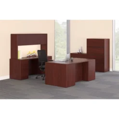 HON 10700 Series Double Pedestal Desk With Three-Quarter Height Pedestals, 72" X 36" X 29.5", Mahogany 19 HON 10700 Series Double Pedestal Desk With Three-Quarter Height Pedestals, 72" X 36" X 29.5", Mahogany -office furniture sale 89c265acee4f019bf2fd4c30960a0402a0