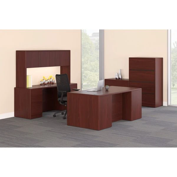 HON 10700 Series Double Pedestal Desk With Three-Quarter Height Pedestals, 72" X 36" X 29.5", Mahogany 10 HON 10700 Series Double Pedestal Desk With Three-Quarter Height Pedestals, 72" X 36" X 29.5", Mahogany - Image 10