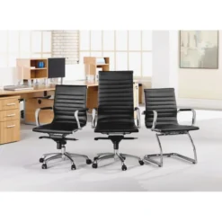 Lorell Modern Chair Series Mid-back Leather Office Chair -office furniture sale 89cbf596ecd6730b2574a23175666545e5