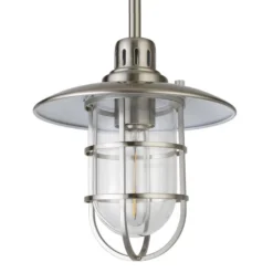 Bay 8.25" Wide Lantern Pendant With Glass/Metal Shade In Brushed Nickel/Clear 13 Bay 8.25" Wide Lantern Pendant With Glass/Metal Shade In Brushed Nickel/Clear -office furniture sale 8a05f8bc9dad680894112ac3daacacaa53