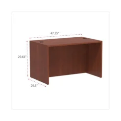 Alera Valencia Series Straight Front Desk Shell, 47.25" X 29.5" X 29.63", Medium Cherry -office furniture sale 8a70efb7b44de18cebd0e4ac2b3ce3bafc