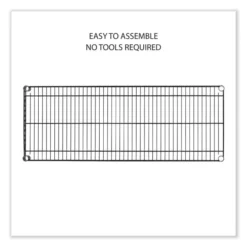 Alera 5-Shelf Wire Shelving Kit With Casters And Shelf Liners, 48w X 18d X 72h, Black Anthracite 11 Alera 5-Shelf Wire Shelving Kit With Casters And Shelf Liners, 48w X 18d X 72h, Black Anthracite -office furniture sale 8ae10b25267deaf83b1eaf0a025bdd20dd