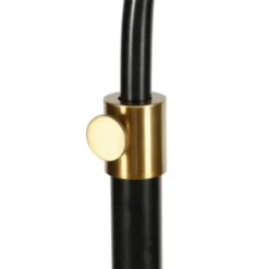 Austen Height-Adjustable Floor Lamp With Metal Shade In Matte Black/Brass/Matte Black -office furniture sale 8af9be7ebb89720ef5af0d895f7de765dc