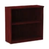 Alera Valencia Series Bookcase, Two-Shelf, 31.75w X 14d X 29.5h, Mahogany