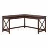 Bush Furniture Key West 60W L Shaped Desk In Bing Cherry