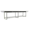 Mirella Conference Table, Standing-Height, 16', Stone Gray