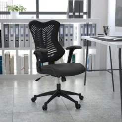 Flash Furniture High Back Designer Mesh Executive Office Chair With Mesh Padded Seat