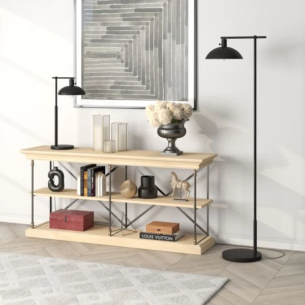 Conan 68" Metal Floor Lamp With Metal Shade In Blackened Bronze 4 Conan 68" Metal Floor Lamp With Metal Shade In Blackened Bronze - Image 4