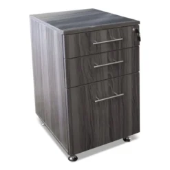 Safco Medina Laminate Pedestal, Left Or Right, 3-Drawers: Pencil/Box/File, Legal/Letter, Gray Steel, 15.5" X 18.13" X 26.63" -office furniture sale 8c512b6313fc04ad98c3c37467bc5ab0d1