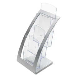 Deflecto 3-Tier Literature Holder, Leaflet Size, 6.75w X 6.94d X 13.31h, Silver 12 Deflecto 3-Tier Literature Holder, Leaflet Size, 6.75w X 6.94d X 13.31h, Silver -office furniture sale 8c749b4d3eaba20a3d972cc6d5c9331fe9