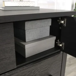 Sauder Summit Station 34"W Lateral 1-Drawer File Cabinet, Raven Oak -office furniture sale 8c98b9da2c1d92deba19f171867a85e2fd