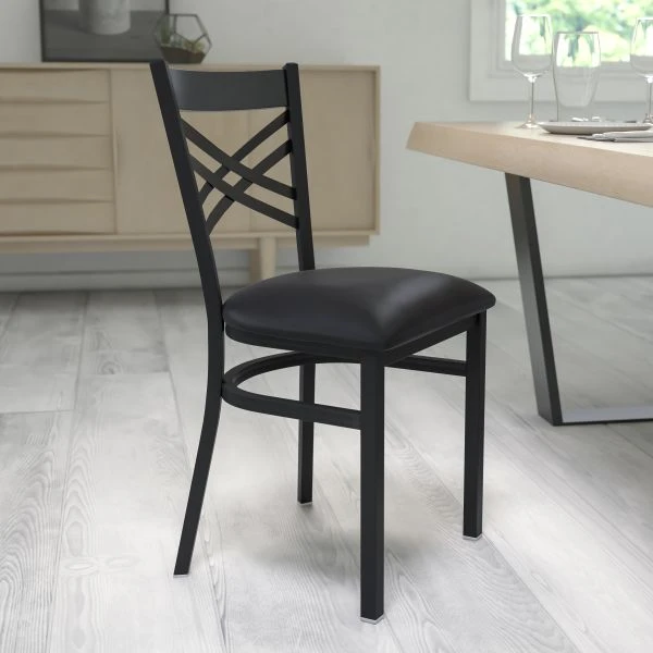 Flash Furniture ''X'' Back Metal Restaurant Chair 1 Flash Furniture ''X'' Back Metal Restaurant Chair
