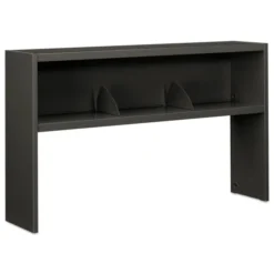 HON 38000 Series Stack On Open Shelf Hutch, 60w X 13.5d X 34.75h, Charcoal