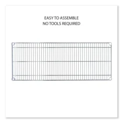 Alera 5-Shelf Wire Shelving Kit With Casters And Shelf Liners, 48w X 18d X 72h, Silver -office furniture sale 8d3a4c9b3a281f43081b927c16a09555e5