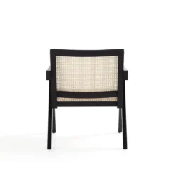 Hamlet Accent Chair In Black And Natural Cane -office furniture sale 8d7ed1d3b75e811c302d9dc280cde01753