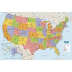 House Of Doolittle Laminated United States Map