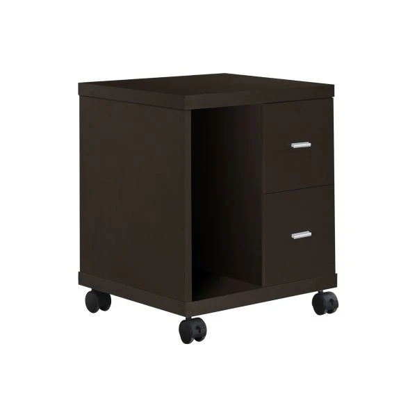 Monarch Specialties Office, File Cabinet, Printer Cart, Rolling File Cabinet, Mobile, Storage, Work, Brown Laminate, Contemporary, Modern 4 Monarch Specialties Office, File Cabinet, Printer Cart, Rolling File Cabinet, Mobile, Storage, Work, Brown Laminate, Contemporary, Modern - Image 4