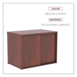Alera Open Office Low Storage Cabinet Credenza, 29.5 X 19.13 X 22.78, Cherry -office furniture sale 8f043735ae9adab14848d07227c4ac83f1