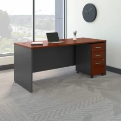 Bush Business Furniture Series C 72W X 30D Office Desk With Mobile File Cabinet In Hansen Cherry -office furniture sale 8f2251fece553b5c410915074d751fa755