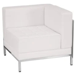 Flash Furniture White Right Corner Chair [ZB-IMAG-RIGHT-CORNER-WH-GG]