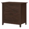 Bush Furniture Key West 2 Drawer Lateral File Cabinet In Bing Cherry