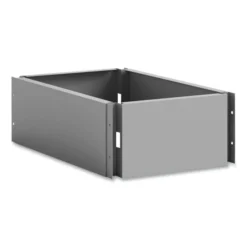Safco Single Continuous Metal Locker Base Addition, 11.7w X 16d X 5.75h, Gray, Ships In 1-3 Business Days