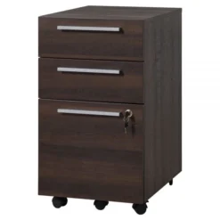 Trezza 19"D Vertical 3-Drawer Mobile File Cabinet, Warm Walnut -office furniture sale 903055447058889b28ede2e72d3fb4a96a