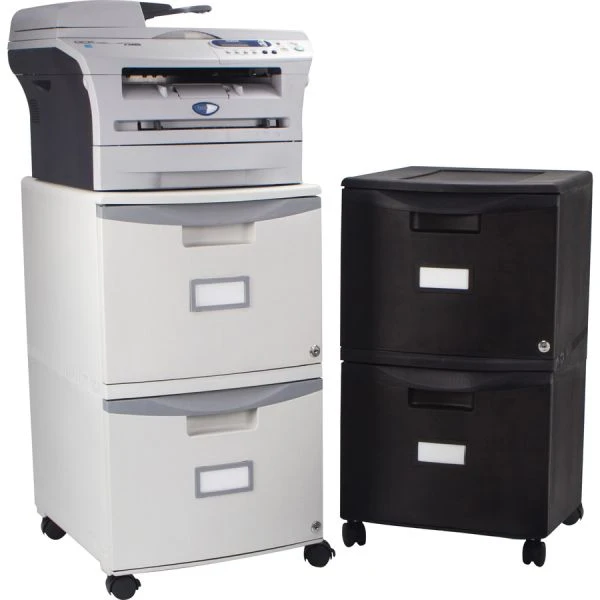 Storex 2-Drawer Mobile File Cabinet With Lock 5 Storex 2-Drawer Mobile File Cabinet With Lock - Image 5