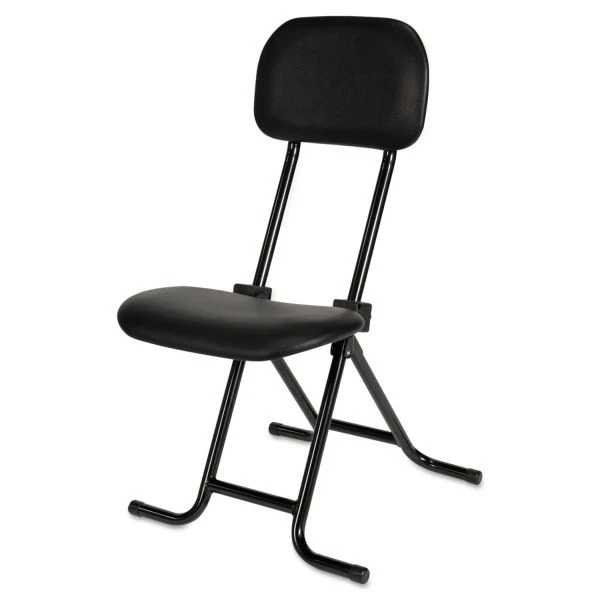 Alera IL Series Height-Adjustable Folding Stool, Supports Up To 300 Lb, 27.5" Seat Height, Black 3 Alera IL Series Height-Adjustable Folding Stool, Supports Up To 300 Lb, 27.5" Seat Height, Black - Image 3