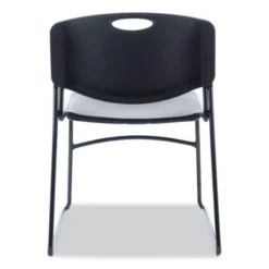 Alera Resin Stacking Chair, Supports Up To 275 Lb, 18.50" Seat Height, Black Seat, Black Back, Black Base, 4/Carton -office furniture sale 913c9c893ce36317336c2f62593ccb1186