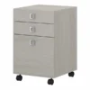 Office By Kathy Ireland Echo 3 Drawer Mobile File Cabinet In Gray Sand