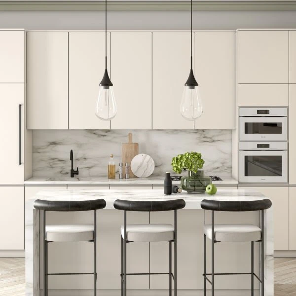 Ambrose 8.63" Wide Pendant With Glass Shade In Blackened Bronze/Clear 5 Ambrose 8.63" Wide Pendant With Glass Shade In Blackened Bronze/Clear - Image 5