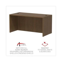 Alera Valencia Series Straight Front Desk Shell, 59.13" X 29.5" X 29.63", Modern Walnut -office furniture sale 93d7017d24098b5931798076ff694f99e7