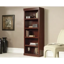 Sauder Heritage Hill 72"H Bookcase, Open 5-Shelf, Classic Cherry -office furniture sale 93ee9ea17190aba3315eeef79b30687684