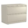 Alera Lateral File, 2 Legal/Letter-Size File Drawers, Putty, 36" X 18.63" X 28"