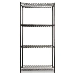 Alera NSF Certified Industrial Four-Shelf Wire Shelving Kit, 36w X 18d X 72h, Black 17 Alera NSF Certified Industrial Four-Shelf Wire Shelving Kit, 36w X 18d X 72h, Black -office furniture sale 94028e7d48e96db8af2c1d3d3696cc618b