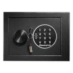 Sentry Safe Electronic Security Safe, 0.14 Cu Ft, 9w X 6.6d X 6.6h, Black