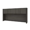Bestar Prestige + Hutch For Credenza In Bark Gray & Slate