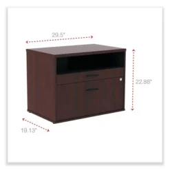 Alera Open Office Desk Series Low File Cabinet Credenza, 2-Drawer: Pencil/File,Legal/Letter,1 Shelf,Mahogany,29.5x19.13x22.88 13 Alera Open Office Desk Series Low File Cabinet Credenza, 2-Drawer: Pencil/File,Legal/Letter,1 Shelf,Mahogany,29.5x19.13x22.88 -office furniture sale 95796ec2388ee36b2106d8a5ef12d356e0