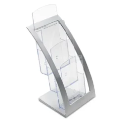 Deflecto 3-Tier Literature Holder, Leaflet Size, 6.75w X 6.94d X 13.31h, Silver 16 Deflecto 3-Tier Literature Holder, Leaflet Size, 6.75w X 6.94d X 13.31h, Silver -office furniture sale 95a4962a99a32056f14fda5e33902b1937
