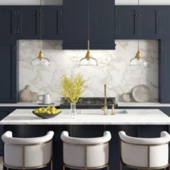 Magnolia 10.75" Wide Pendant With Glass Shade In Brass/Seeded -office furniture sale 96ab6ef8a0340c81bee57812052db613dc