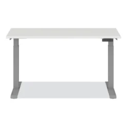 Alera AdaptivErgo Sit-Stand Three-Stage Electric Height-Adjustable Table With Memory Controls, 60” X 24” X 30" To 49", White